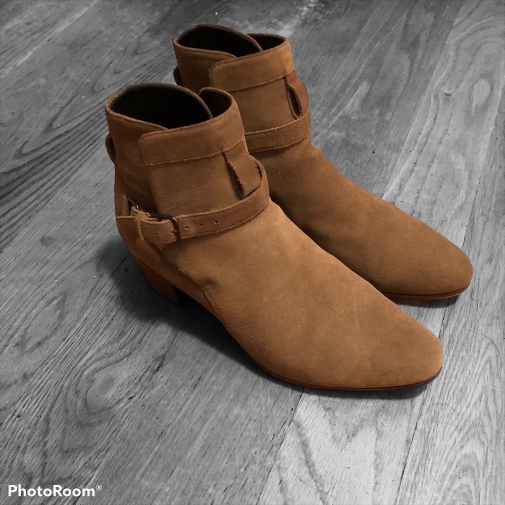 Saint Laurent Blake Jodhpur Bootie Tan New Sigaro - Picture 3 of 7